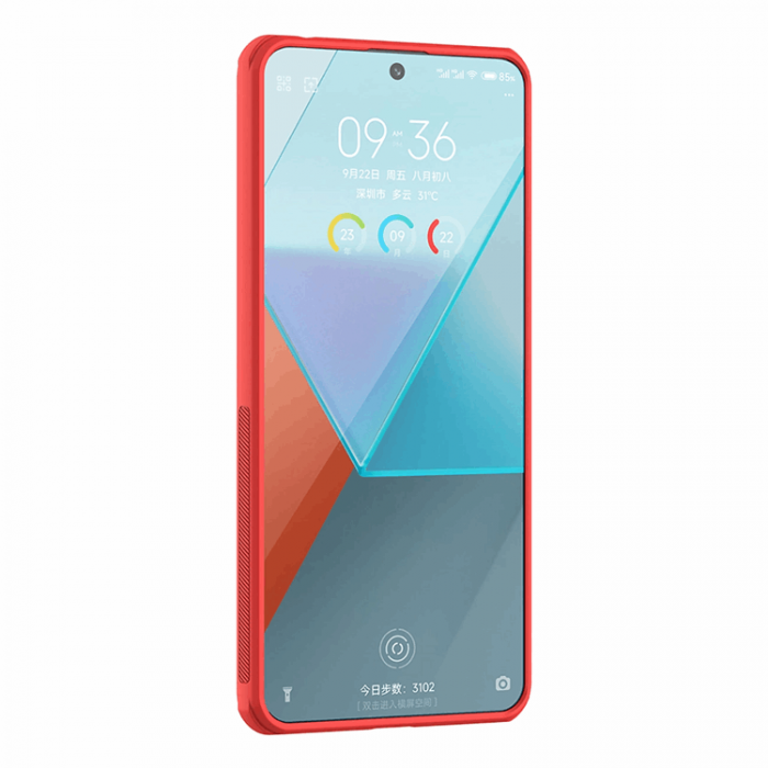 Nillkin - Nillkin Xiaomi Redmi Note 13 Pro Mobilskal Sheild Pro - Rd