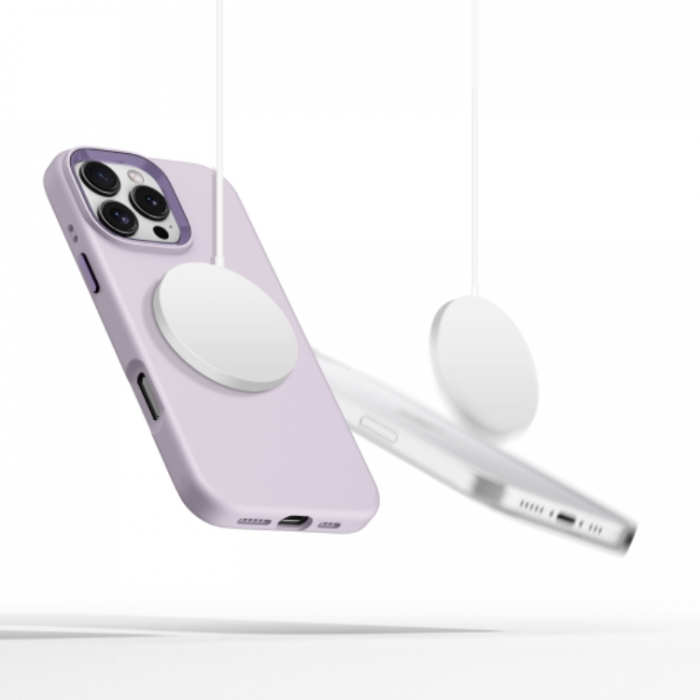 Tech-Protect - Tech-Protect iPhone 16 Pro Max Mobilskal Magsafe Pure Silikon - Mauve