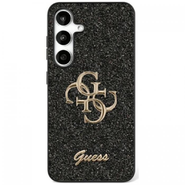 Guess - Guess Galaxy S25 Plus Mobilskal Fixed Glitter Big 4G Metal Logo - Svart