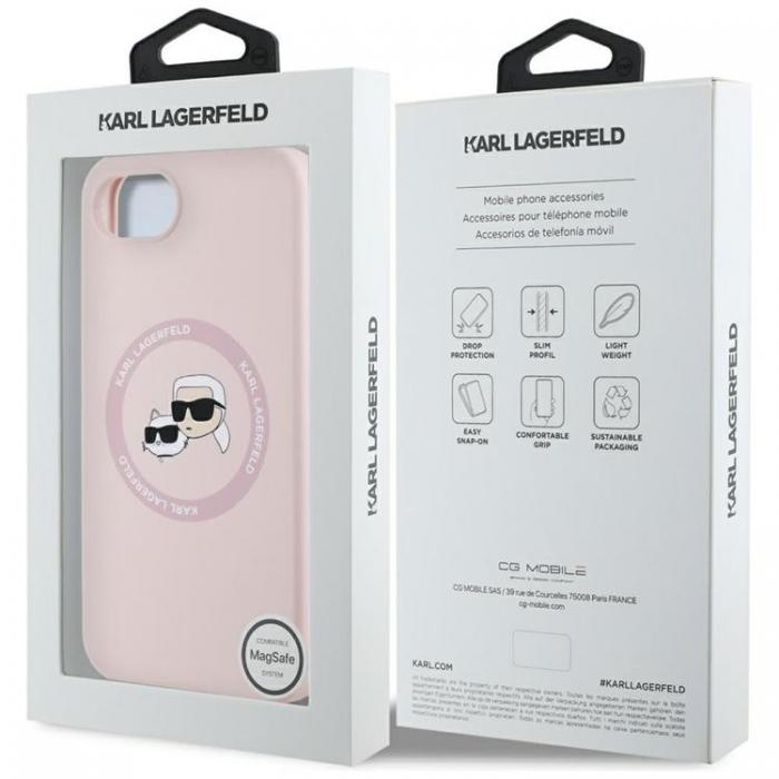 KARL LAGERFELD - Karl Lagerfeld iPhone 16e Mobilskal MagSafe Karl&Choupette