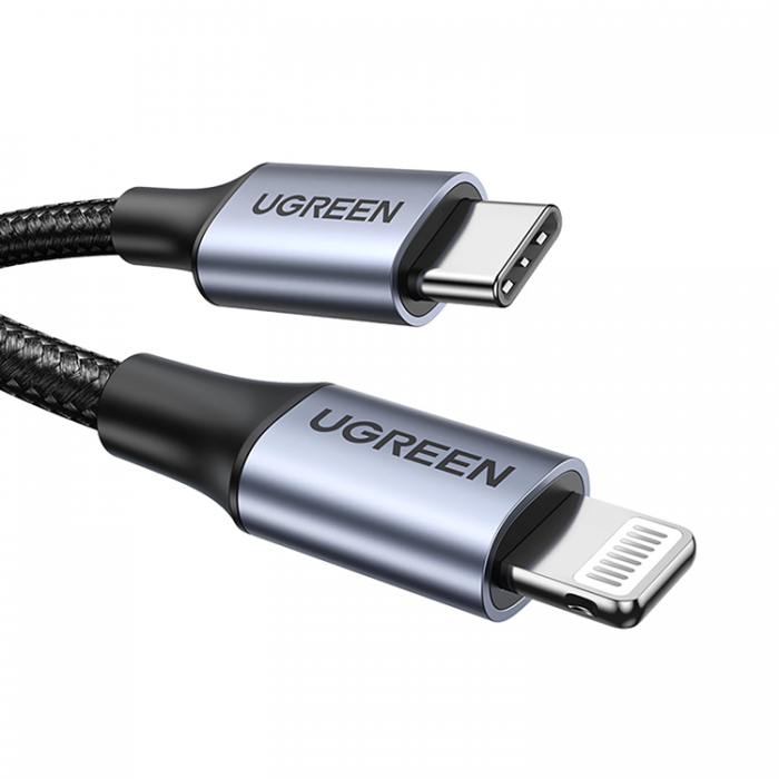 Ugreen - Ugreen Lightning Till USB-C 2.0 1.5m MFi Kabel - Gr