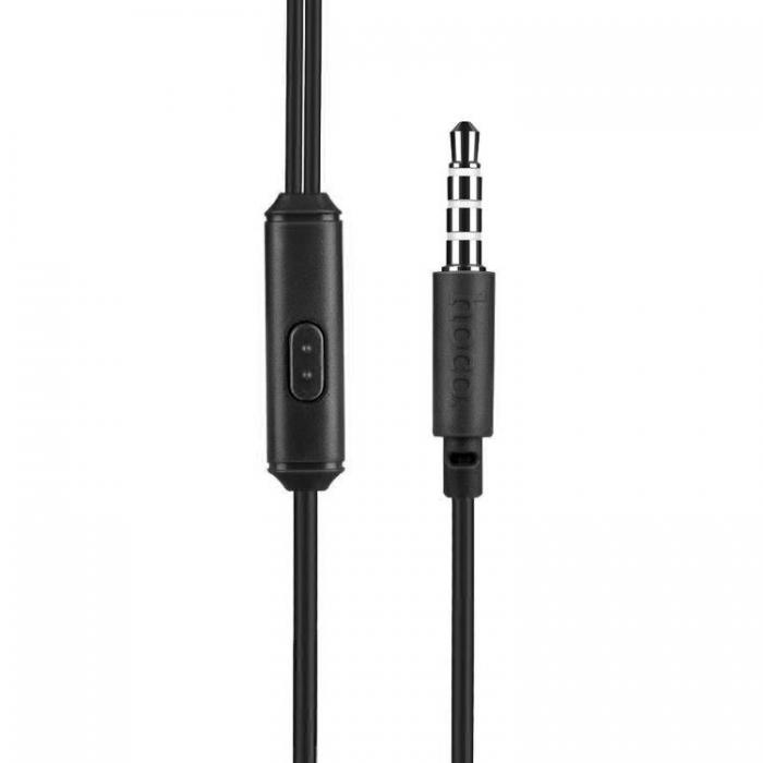 Hoco - HOCO Trdbundna Hrlurar Jack 3.5 mm med Mikrofon M14 Svart