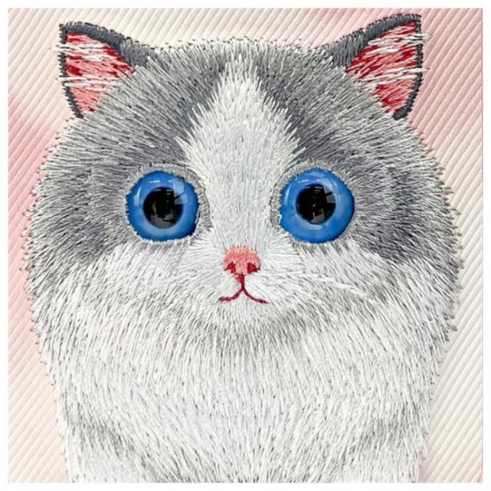 NIMMY - Nimmy iPhone 15 Mobilskal Big Eyed Pet 2.0 Cat - Rosa