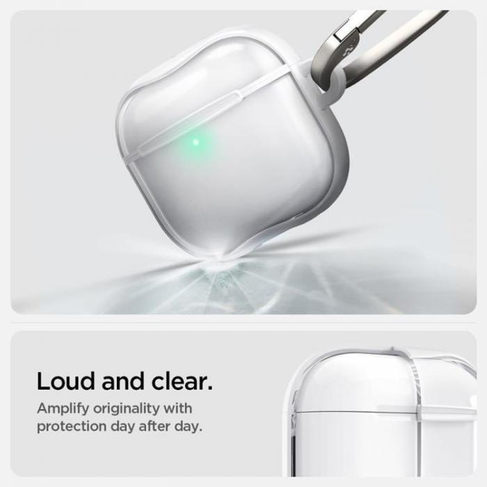 Spigen - Spigen Apple Airpods 4 Skal Ultra Hybrid - Jet Vit