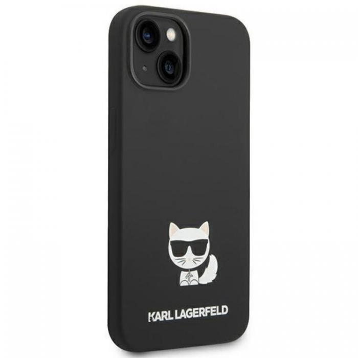 KARL LAGERFELD - Karl Lagerfeld iPhone 14 Plus Skal Silicone Choupette Body - Svart