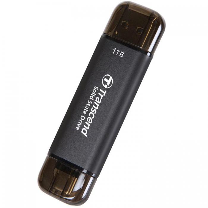 Transcend - Transcend Portabel SSD USB-C 1TB - Svart