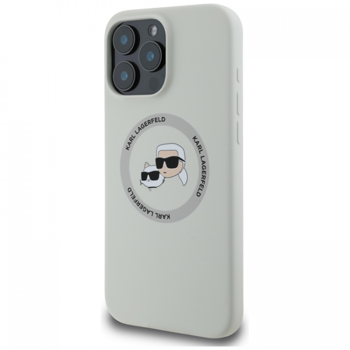 KARL LAGERFELD - Karl Lagerfeld iPhone 16 Mobilskal Magsafe Double Heads - Beige