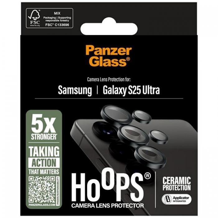 PanzerGlass - PanzerGlass Galaxy S25 Ultra Kameralinsskydd Hrdat Glas Hoops Keramisk