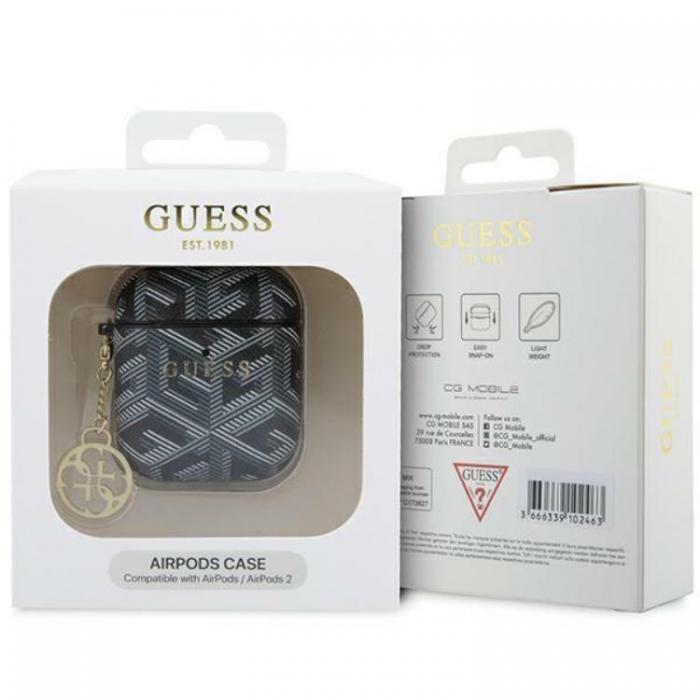 Guess - Guess AirPods 1/2 Skal GCube Charm - Svart