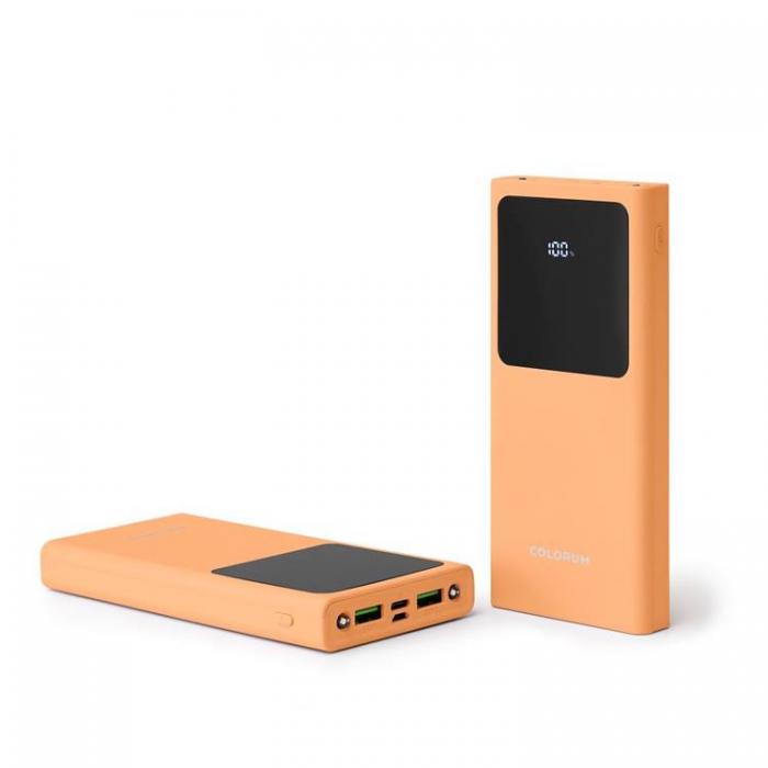 Colorum - Colorum Powerbank 10000mAh 22.5W 1xUSB-C 1xMicro-USB 1xUSB-A - Peach