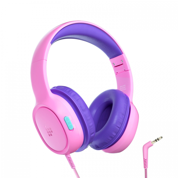 Tronsmart - Tronsmart Over-Ear Hrlurar Trdbundna till Barn Safe KH01 - Rosa