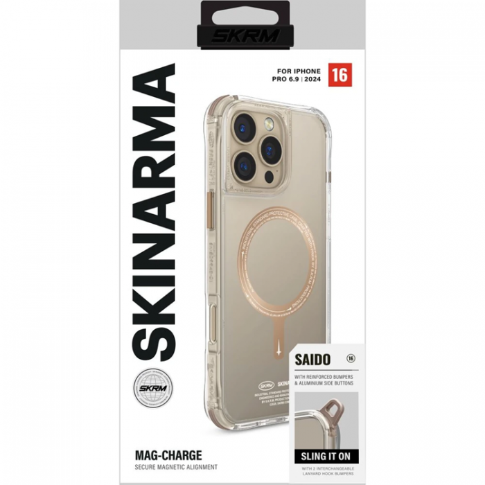 Skinarma - Skinarma iPhone 16 Pro Mobilskal MagSafe Saido - Champagne