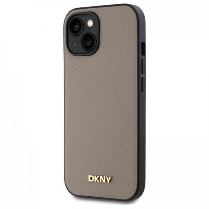 DKNY - DKNY iPhone 15 Mobilskal MagSafe Grained Metal Logo