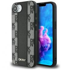 DKNY - DKNY iPhone 16e Mobilskal MagSafe Läder Checkered Mono