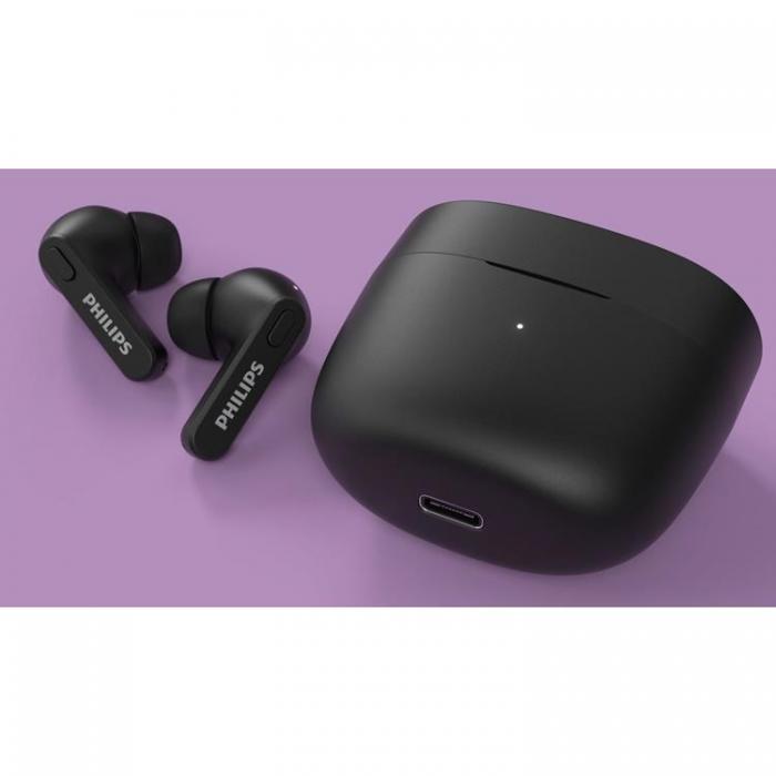 Philips - PHILIPS True Wireless In-Ear-Hrlurar, IPX4-klass - Svart