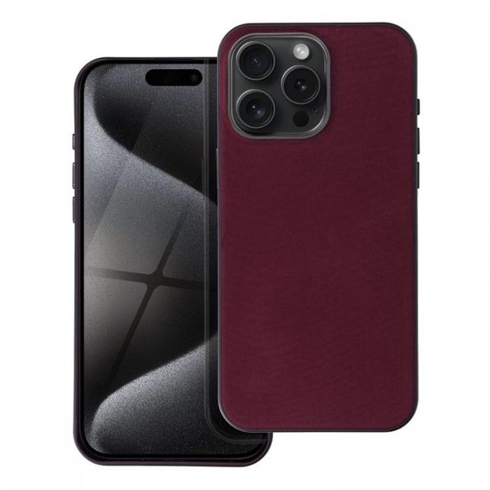 A-One Brand - iPhone 15 Pro Max Mobilskal Magsafe Woven - Burgundy