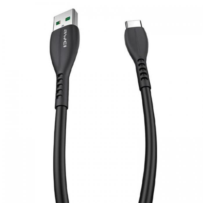 Awei - Awei USB-A Till USB-C 1m Kabel CL-115T - Svart