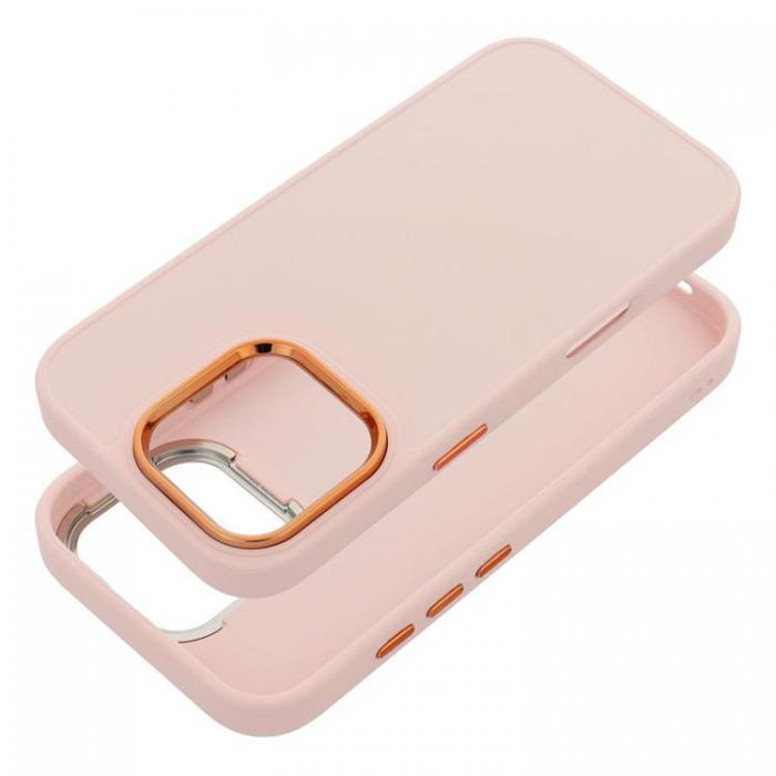 A-One Brand - iPhone 16e Mobilskal Frame - Puderrosa