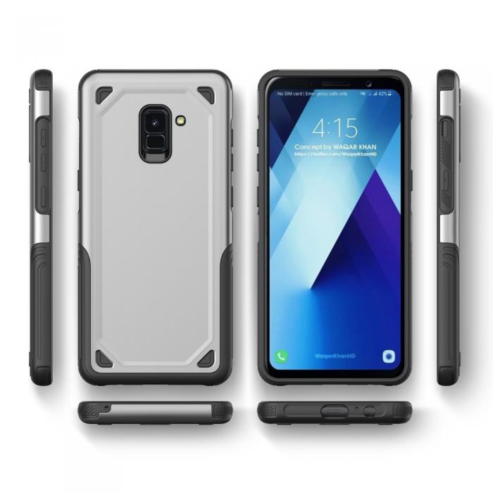 UTGATT4 - Rugged Armor Skal till Samsung Galaxy A8 (2018) - Rose Gold