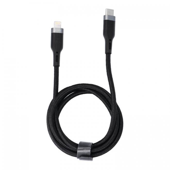 WIWU - WiWU Platinum Series Data Cable Wi-C013 USB C to Lightning 30W 1,2m Svart