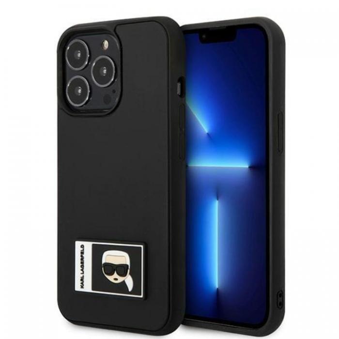 KARL LAGERFELD - Karl Lagerfeld iPhone 13 Pro Skal Ikonik Patch - Svart