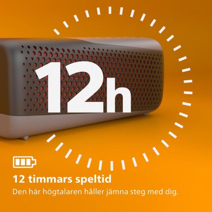 Philips - Philips GO Trdls Hgtalare TAS4807 - Svart