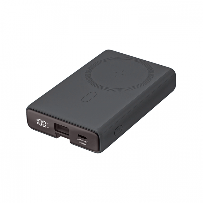 Joyroom - Joyroom Magnetisk Powerbank 10000mAh 20W Med Kabel - Svart