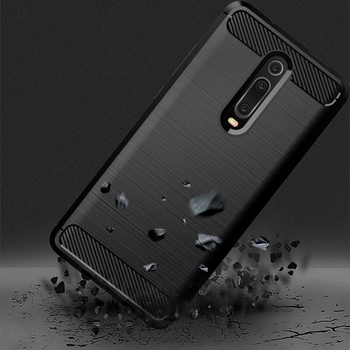 OEM - CARBON skal till XIAOMI Redmi 9T / Poco M3 Svart