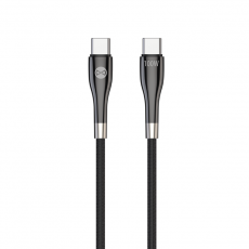 Forever - Forever Sleek USB-C till USB-C kabel 1m 100W - Svart