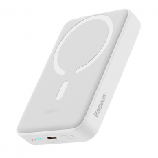 BASEUS - Baseus Mini Magnetisk Trådlös Powerbank 10000mAh 30W - Vit