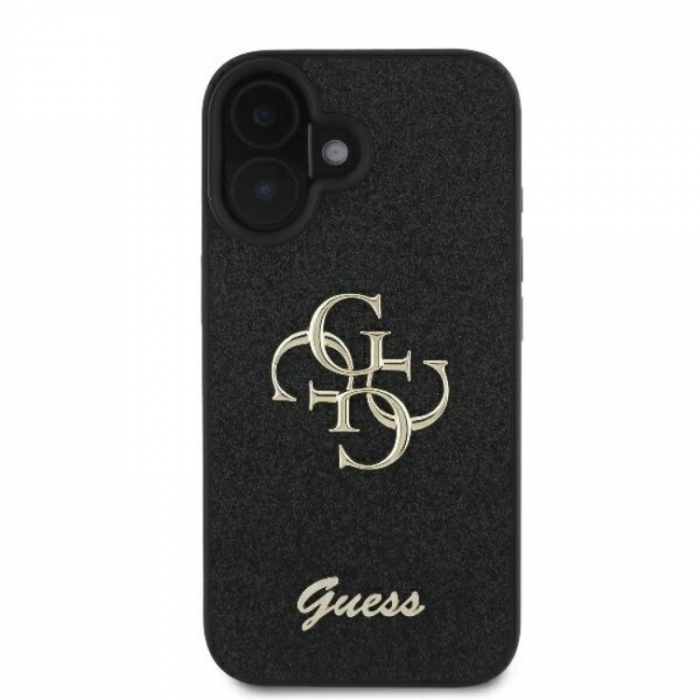 Guess - Guess iPhone 16 Plus Mobilskal Fixed Glitter Big 4G - Svart