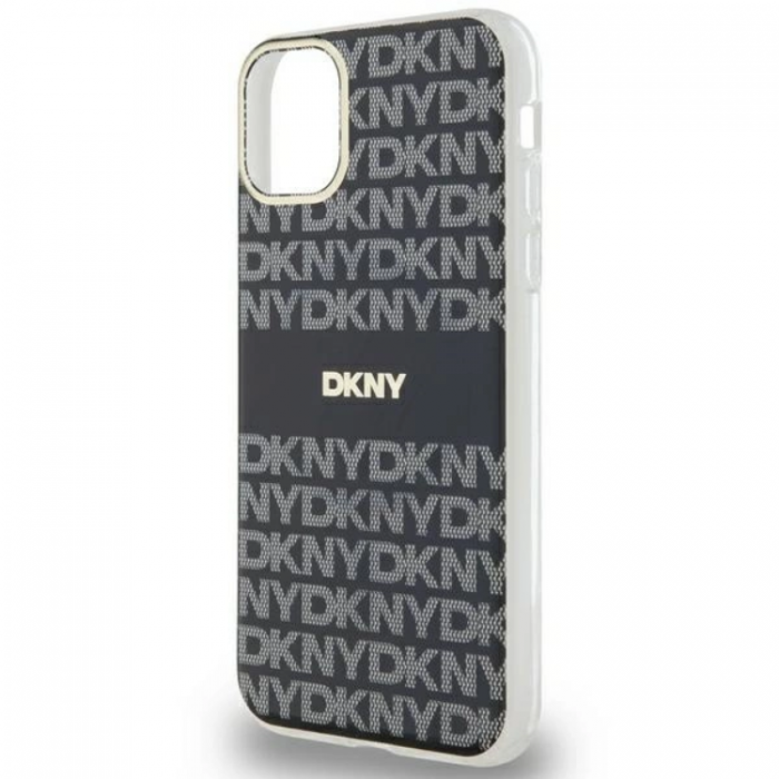 DKNY - DKNY iPhone 11/XR Mobilskal Magsafe IML Mono & Stripe - Svart