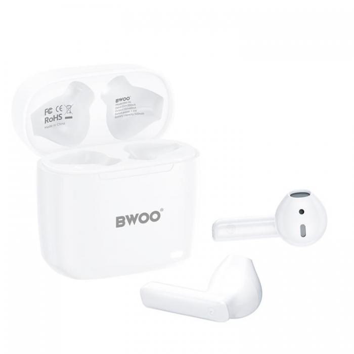 BWOO - BWOO TWS In-Ear Hrlurar Trdlsa Bluetooth BW94 - Vit