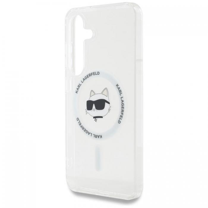 KARL LAGERFELD - Karl Lagerfeld Galaxy S25 Plus Mobilskal MagSafe Choupette Printed Logo - Vit