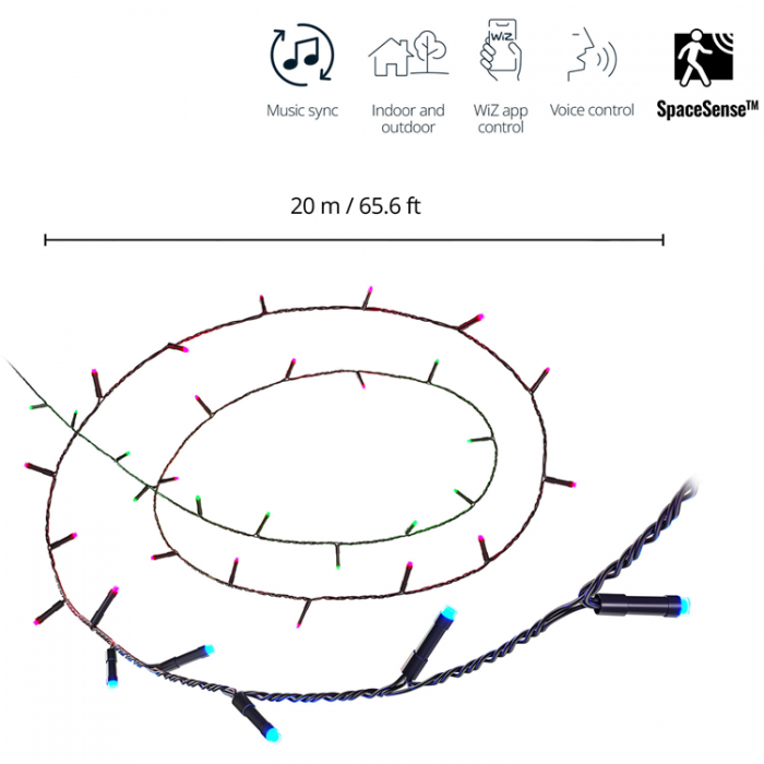 Wiz - WiZ WiFi Smart LED Fairy Light Ljusslinga