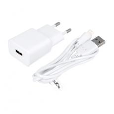 Maxlife - Maxlife Väggladdare 1x USB 2.1A + Lightning Kabel MXTC-01 - Vit