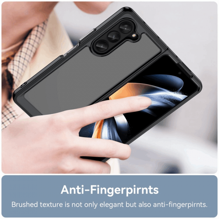 A-One Brand - Galaxy Z Fold 5 Mobilskal Acrylic TPU - Svart