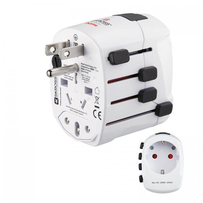 Hama - HAMA Reseadapter Vrlden Pro EU-WORLD 3-stift