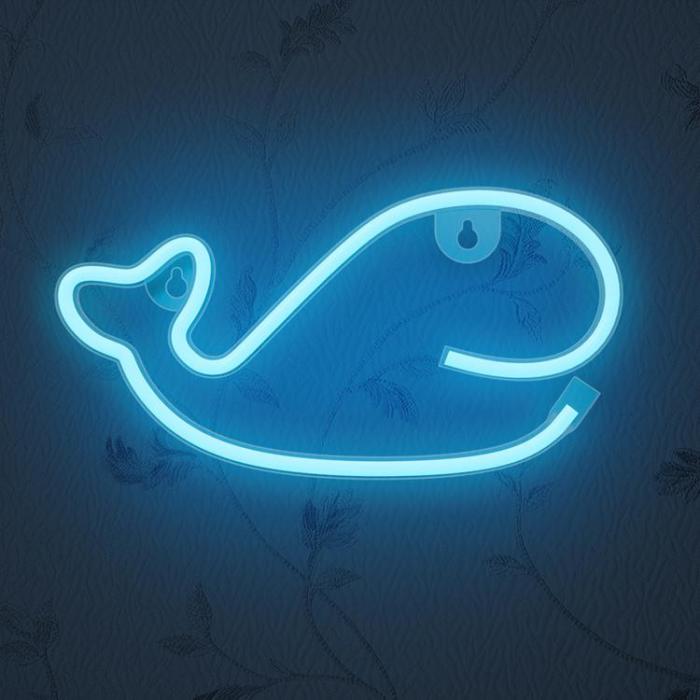 Forever Light - Forever Light LED Neon WHALE Bat + USB FLNE19 - Bl