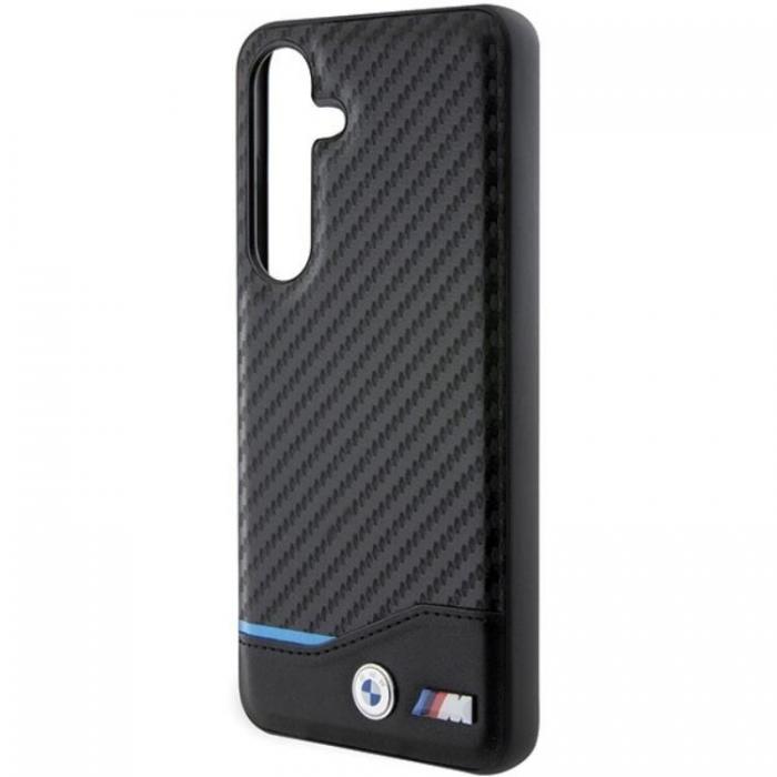 BMW - BMW Galaxy S24 Mobilskal Lder Carbon - Svart