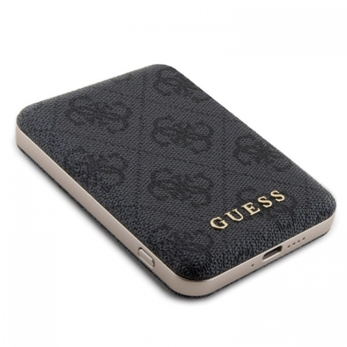 Guess - Guess iPhone 13 Pro Max Mobilskal Med Powerbank 5000mAh Magsafe Metal Logo