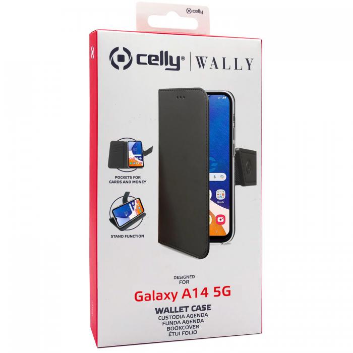 Celly - CELLY Galaxy A14 5G Plnboksfodral - Svart