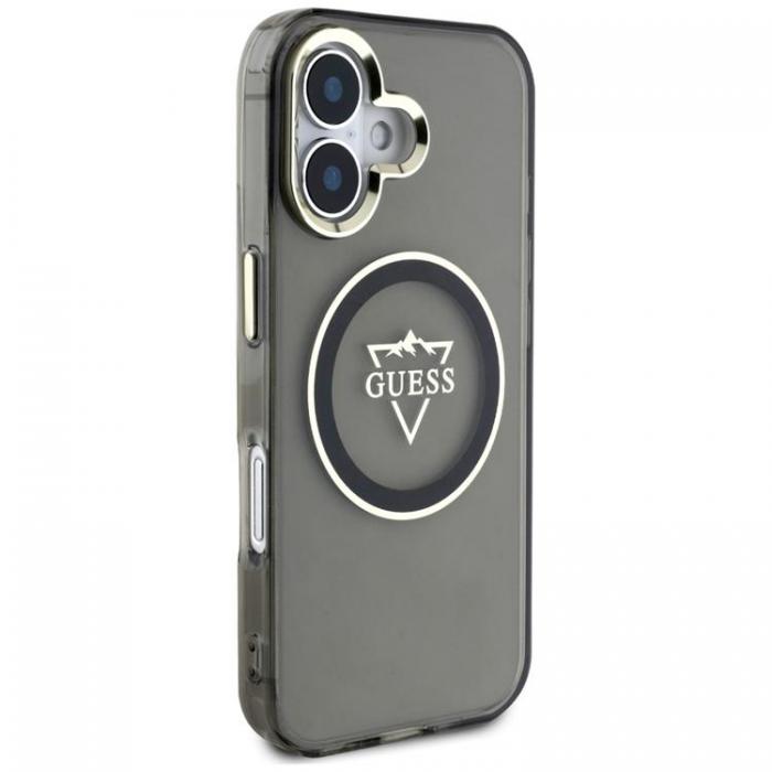 Guess - Guess iPhone 16 Mobilskal MagSafe IML Mountain Logo - Svart