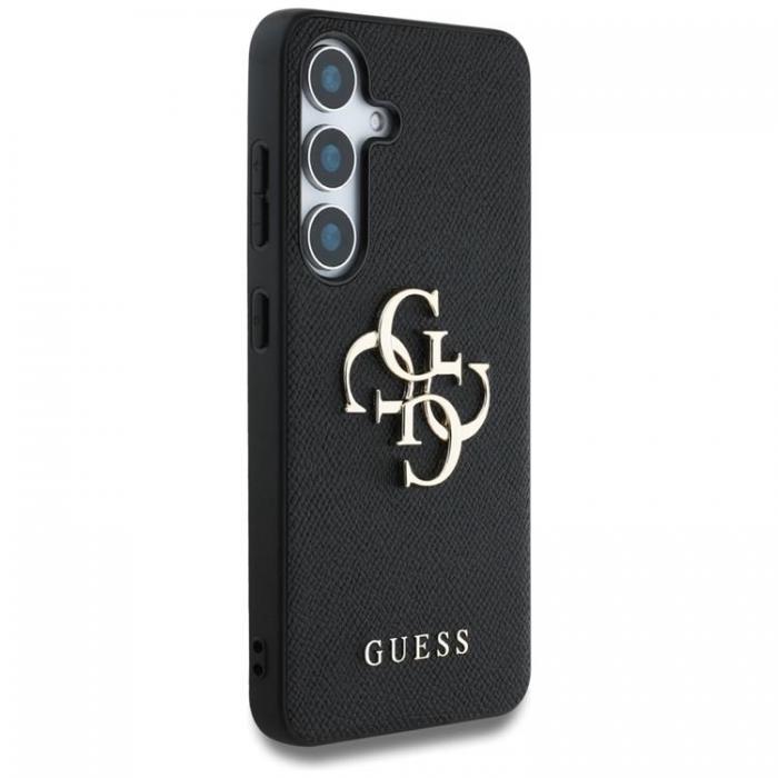 Guess - Guess Galaxy S25 Ultra Mobilskal Grained Big 4G Logo Small Classic - Svart