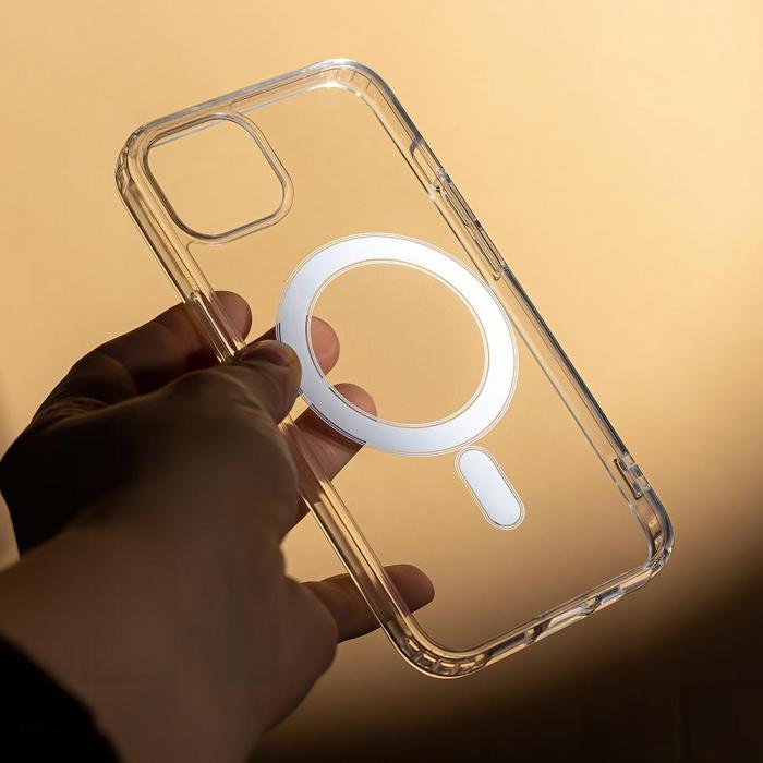 OEM - Sttdmpande Mag fodral fr iPhone 13, transparent