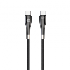 Forever - Forever Sleek USB-C till USB-C kabel 1m 60W - Svart