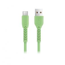 Maxlife - Maxlife Kabel USB till micro-USB 1m 3A - Grön