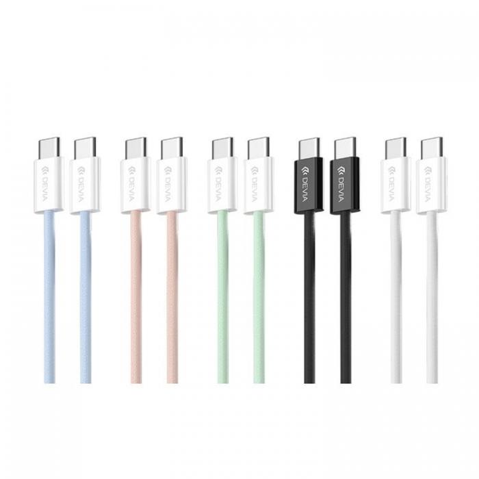 Devia - Devia USB-C Till USB-C 60W Kabel 3A 1m Smart EC325 PD Grn