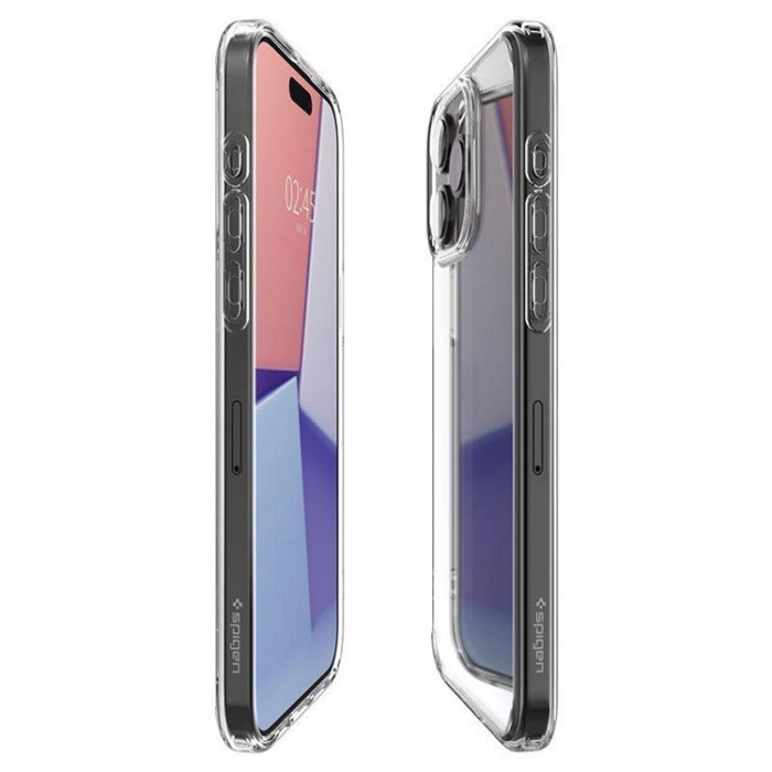 Spigen - Spigen iPhone 15 Pro Mobilskal Crystal Hybrid - Transparent