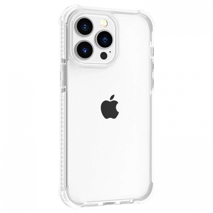 Taltech - iPhone 14 Pro Max Mobilskal Clear Shockproof - Vit